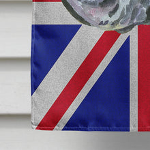 Load image into Gallery viewer, Black Great Dane with English Union Jack British Flag Flag Canvas House Size LH9599CHF