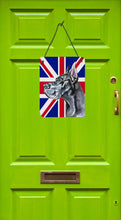 Load image into Gallery viewer, Black Great Dane with English Union Jack British Flag Wall or Door Hanging Prints LH9599DS1216