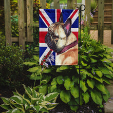 Load image into Gallery viewer, French Bulldog Frenchie with English Union Jack British Flag Garden Flag - Outdoor Decorative Yard Flag