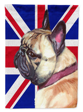 Load image into Gallery viewer, French Bulldog Frenchie with English Union Jack British Flag Garden Flag - Outdoor Decorative Yard Flag