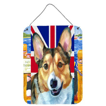 Load image into Gallery viewer, Corgi with English Union Jack British Flag Wall or Door Hanging Prints LH9602DS1216
