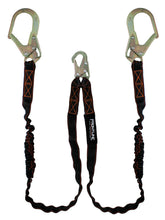 Load image into Gallery viewer, Frontline LIS62R Combat Twin Leg 6' Rebar Hook Lanyard with Internal Shock Absorber