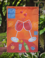 Load image into Gallery viewer, Wine Toast Cheers by Sarah Latham Garden Flag – Decorative Outdoor Yard Flag LSL0171GF