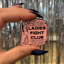 Load image into Gallery viewer, Ladies Fight Club Enamel Pin Victorian Funny Lapel Pin