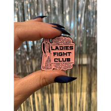 Load image into Gallery viewer, Ladies Fight Club Enamel Pin Victorian Funny Lapel Pin