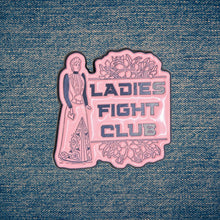 Load image into Gallery viewer, Ladies Fight Club Enamel Pin Victorian Funny Lapel Pin
