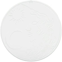 Load image into Gallery viewer, Lady Moon Wall Decor | Celestial Metal Wall Art | Gold Accent Moon Sign