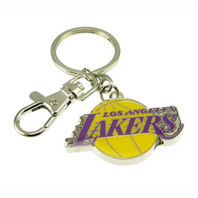 Load image into Gallery viewer, Los Angeles Lakers Metal Logo Keychain