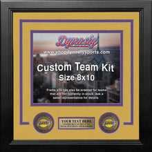 Load image into Gallery viewer, Los Angeles Lakers Custom NBA Basketball 8x10 Picture Frame Kit (Lakers Gold)