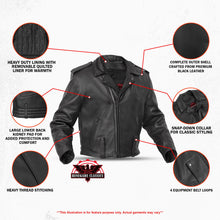 Load image into Gallery viewer, Rogue Rider Men’s Leather Motorcycle Jacket