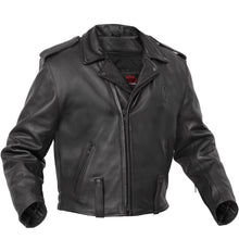 Load image into Gallery viewer, Rogue Rider Men’s Leather Motorcycle Jacket