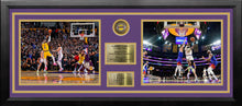Load image into Gallery viewer, LeBron James Scoring Records Los Angeles Lakers 8x10 Framed Basketball Photo with Engraved Autograph