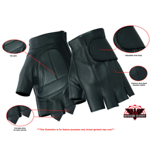 Load image into Gallery viewer, Men's Tough Deer Skin Fingerless Glove