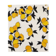 Load image into Gallery viewer, Lemons Organic Compostable Dishcloth | Cotton Kitchen Tea Dish Towel | 7.75" x 7"