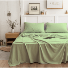 Load image into Gallery viewer, Tache Microfiber Sage Green Bed Sheet Set (202-SG-BSS)