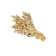 Load image into Gallery viewer, Lilac Brooch Pin 2" Purple Gemstone Floral Jewelry | Vintage Metal Alloy