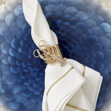 Load image into Gallery viewer, Sparkle lobster napkin rings, set of two