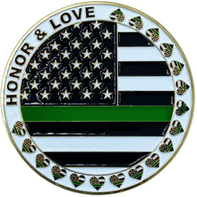 Load image into Gallery viewer, CL3-06 I Love My Agent Border patrol Wife Thin Green Line CBP Challenge Coin