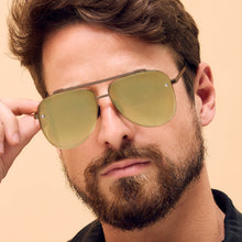 Load image into Gallery viewer, Luna - Tangle Free - Copper Aviator Sunglasses