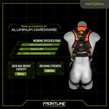 Load image into Gallery viewer, Frontline 110VTB Combat Lite Vest Style Harness with Aluminum Hardware and Suspension Trauma Straps XL/2X