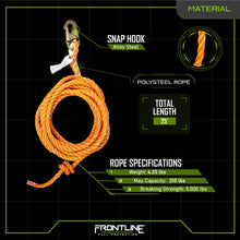 Load image into Gallery viewer, Frontline VLP25 Premium Vertical Lifeline 25'