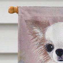 Load image into Gallery viewer, Chihuahua White Flowers Flag Canvas House Size MH1019CHF