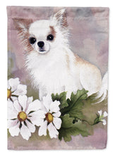 Load image into Gallery viewer, Chihuahua White Flowers Flag Canvas House Size MH1019CHF
