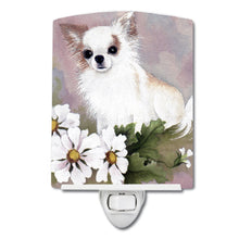 Load image into Gallery viewer, Chihuahua White Flowers Ceramic Night Light MH1019CNL