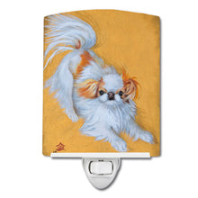Load image into Gallery viewer, Japanese Chin Red White Play Ceramic Night Light MH1033CNL
