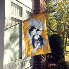Load image into Gallery viewer, Japanese Chin Black White Play Flag Canvas House Size MH1034CHF