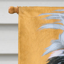 Load image into Gallery viewer, Japanese Chin Black White Play Flag Canvas House Size MH1034CHF