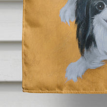 Load image into Gallery viewer, Japanese Chin Black White Play Flag Canvas House Size MH1034CHF