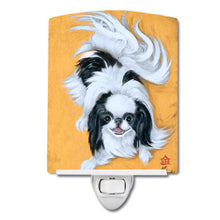 Load image into Gallery viewer, Japanese Chin Black White Play Ceramic Night Light MH1034CNL