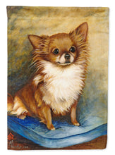 Load image into Gallery viewer, Chihuahua Long Hair Brown Flag Canvas House Size MH1036CHF