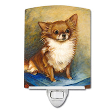 Load image into Gallery viewer, Chihuahua Long Hair Brown Ceramic Night Light MH1036CNL