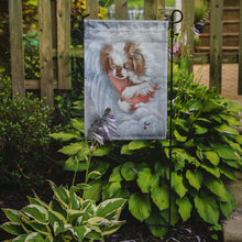 Load image into Gallery viewer, Japanese Chin in an Angels Arms Garden Flag – Decorative Outdoor Yard Flag MH1037GF