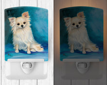 Load image into Gallery viewer, Jazz Chihuahua Long Hair  Ceramic Night Light MH1040CNL