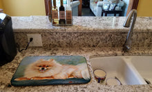 Load image into Gallery viewer, Pomeranian Full Body Dish Drying Mat – Absorbent, Artistic Kitchen Essentials MH1055DDM