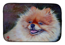 Load image into Gallery viewer, Pomeranian Head Dish Drying Mat – Absorbent, Artistic Kitchen Essentials MH1056DDM
