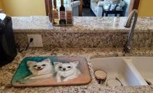 Load image into Gallery viewer, Chihuahua The Siblings Dish Drying Mat – Absorbent, Artistic Kitchen Essentials MH1064DDM