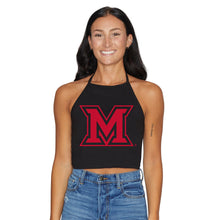 Load image into Gallery viewer, Miami University Black Halter Top