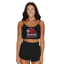 Load image into Gallery viewer, Miami University Black Spaghetti Tank