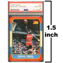 Load image into Gallery viewer, PBX-011-H Cufflinks for 1986 1987 Fleer Michael Jordan Rookie Card Collectors PSA 10 Facsimile Autograph back