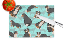 Load image into Gallery viewer, Bernese Mountain Dog Glass Cutting Boards – Durable, Decorative Kitchen Art Large