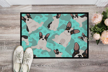 Load image into Gallery viewer, Black and White French Bulldog Doormat - 24x36 Decorative Floor Mat – Indoor/Outdoor Rug with Artistic Flair