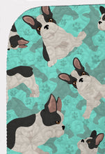 Load image into Gallery viewer, Black and White French Bulldog Quilted Blanket 50x60