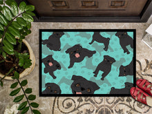 Load image into Gallery viewer, Black Pug Doormat - 24x36 Decorative Floor Mat – Indoor/Outdoor Rug with Artistic Flair
