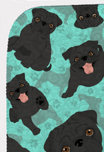 Load image into Gallery viewer, Black Pug Quilted Blanket 50x60