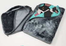 Load image into Gallery viewer, Boston Terrier Soft Travel Blanket with Bag