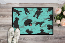 Load image into Gallery viewer, Black Labrador Retriever Doormat - 24x36 Decorative Floor Mat – Indoor/Outdoor Rug with Artistic Flair